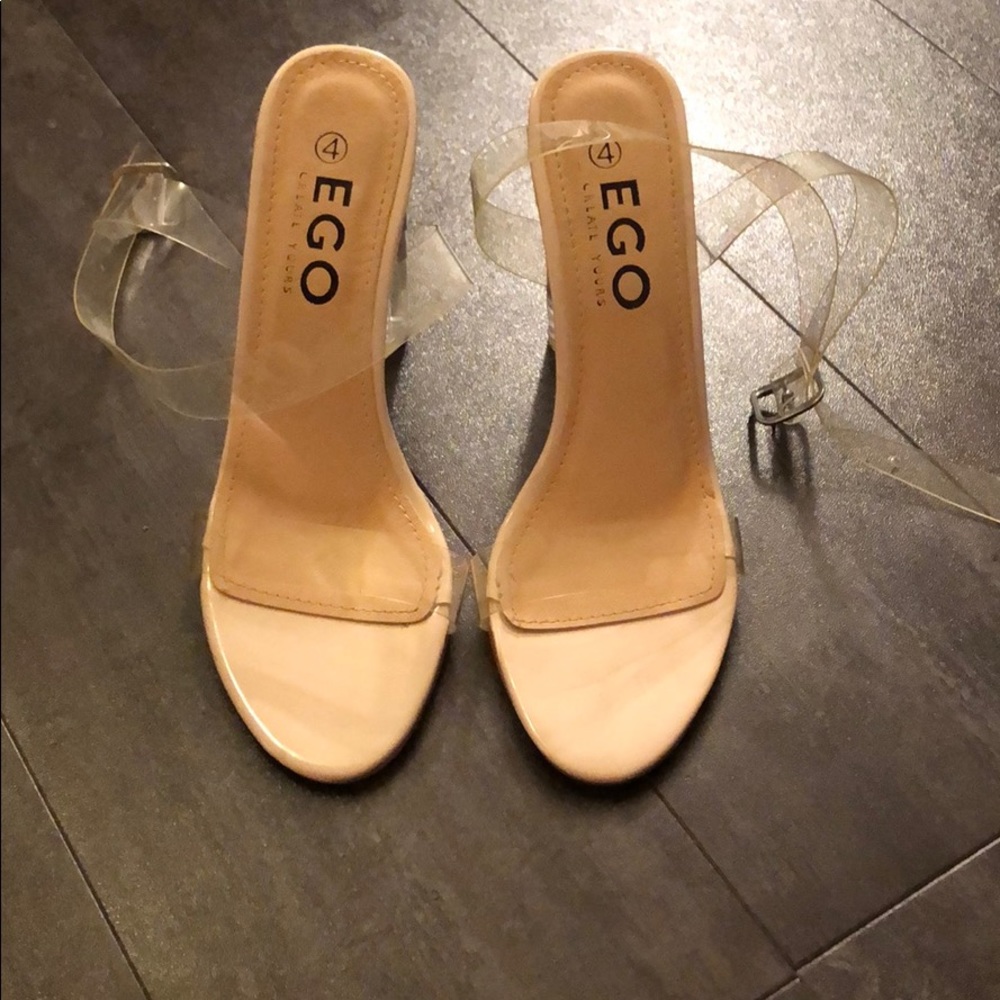 Clear heels